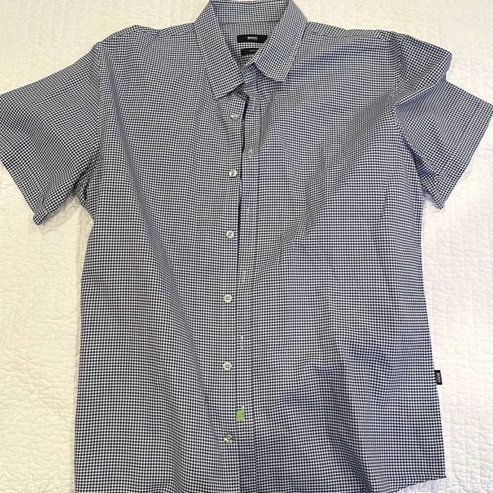Hugo Boss short sleeve button down shirt